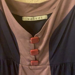 Anthropologie blouse Velvet brand